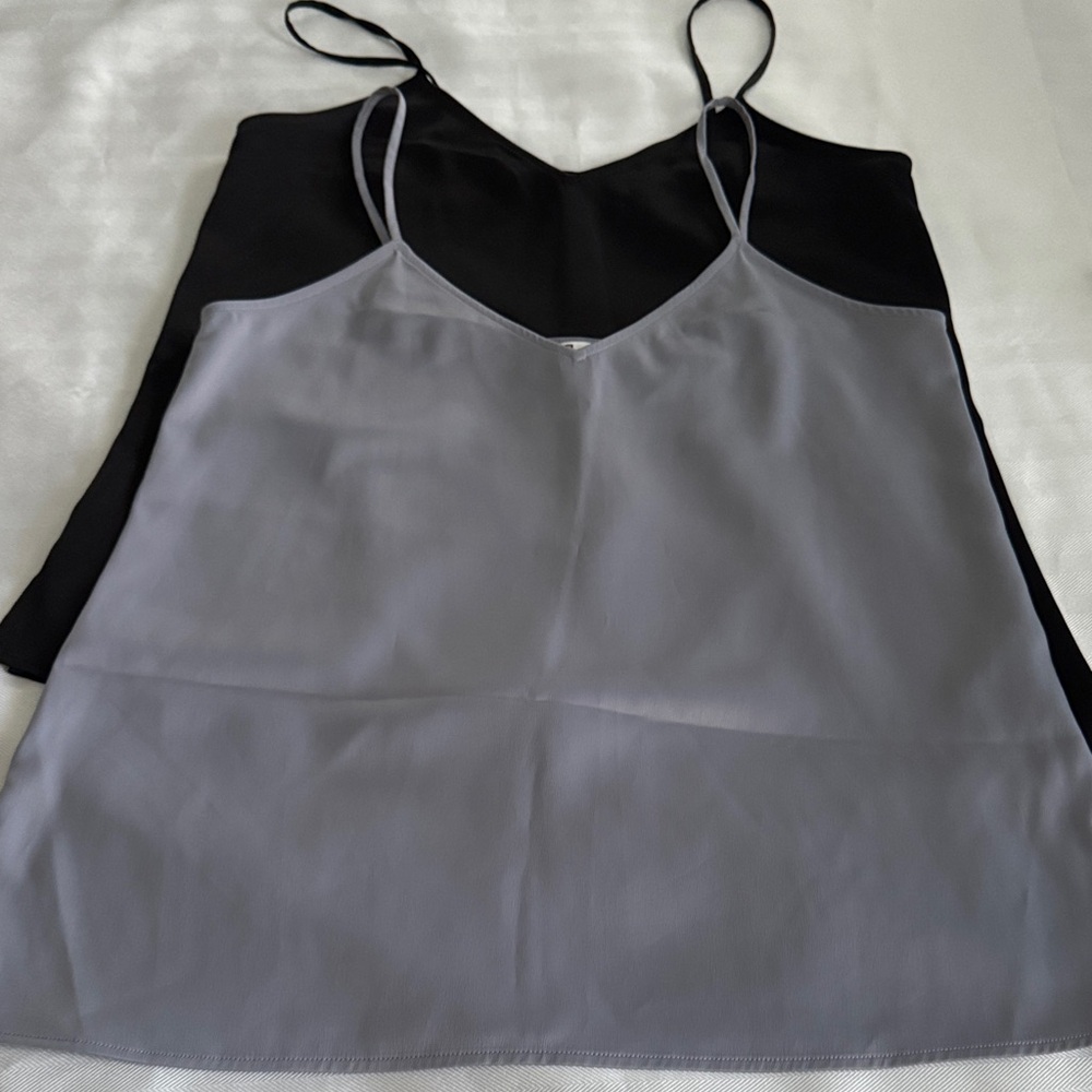 Uniqlo Black and Gray Camisole Set